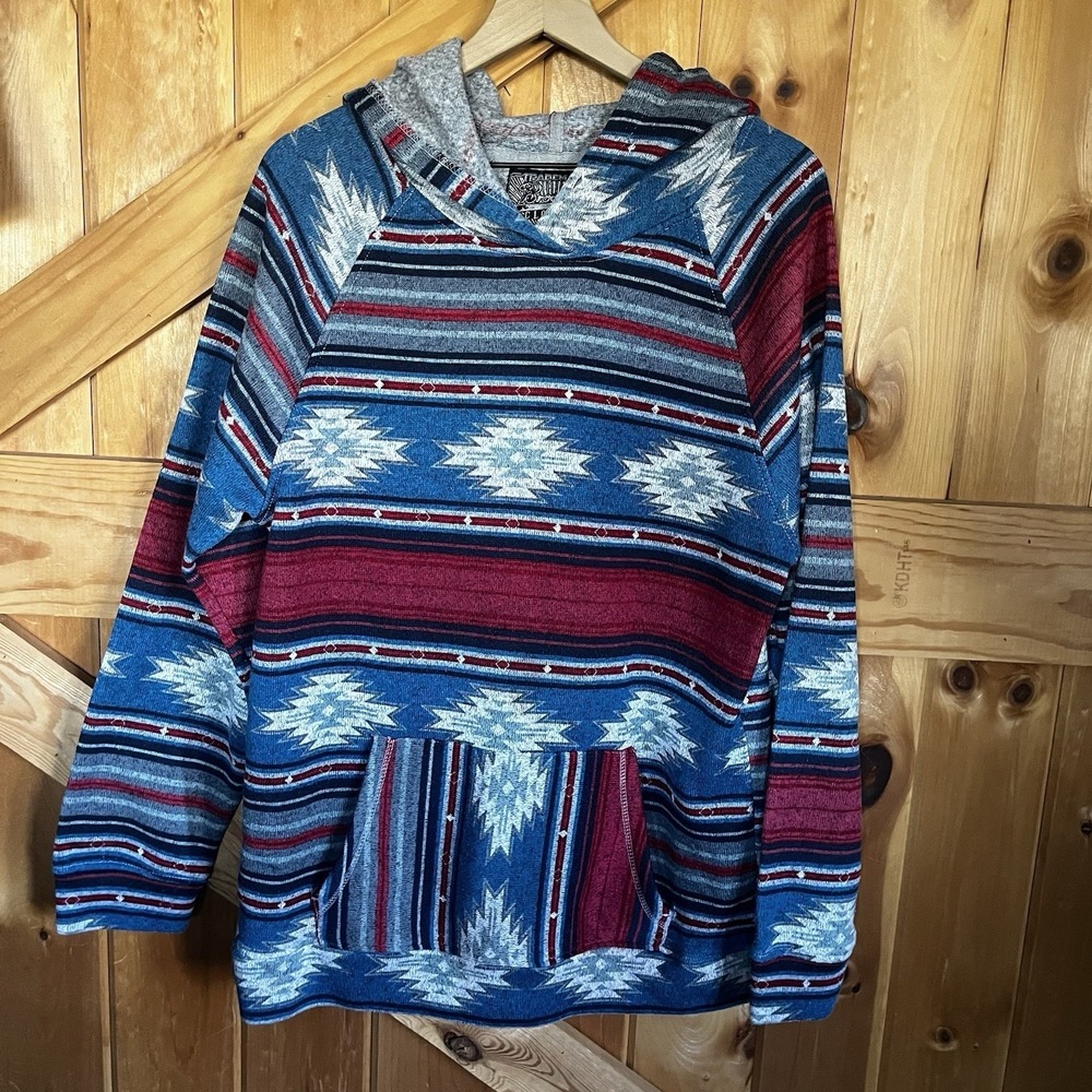 Brooklyn Cloth Men's XL Pullover Hoodie Southwest Aztec Kangaroo Pocket